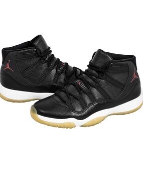 Air Jordan Retro 11 72-10 Black/White Basketball Shoes Size 7Y Youth